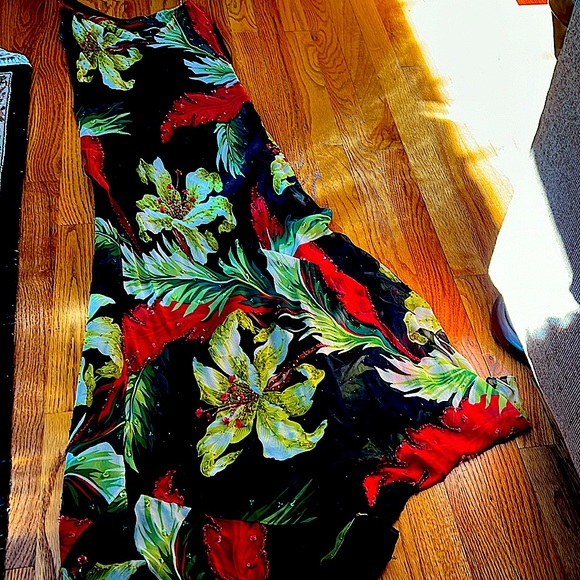 ❤️StunningAlberto Makali100% SilkBeaded&Sequined.GorgeousFloralLeaf patternEUC10 - Picture 6 of 10